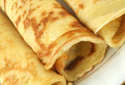 fresh pancakes on plate