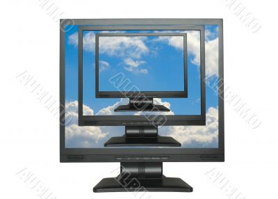 LCDs cloned into the blue sky
