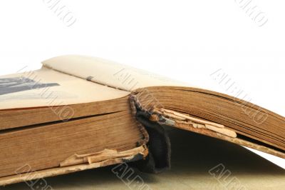 opened vintage book - vivid colors