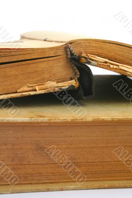 opened vintage book - vivid colors