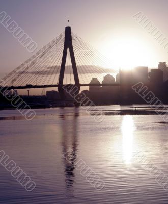 Anzac Bridge In Evening Light