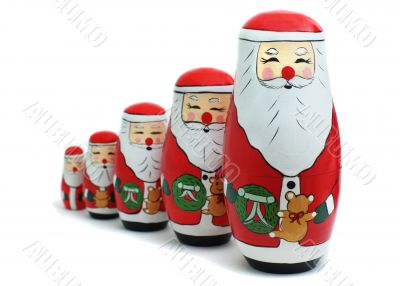 Santa Claus Russian Nesting Dolls