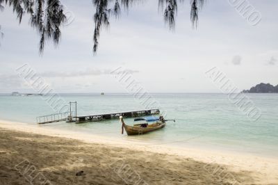 Thai Boat on Beach