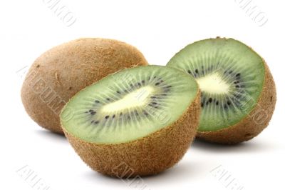 kiwi profile on white