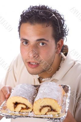 Young man and cake 2