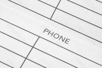 Address & Phone Book