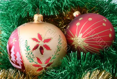 colorful christmas balls