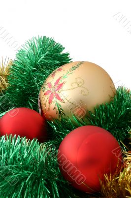 colorful christmas balls