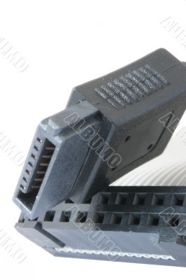real macro of ATA and SERIAL ATA plugs