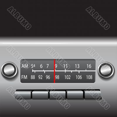 AM FM Car Dashboard Radio