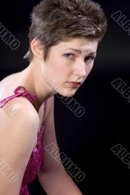 Portrait in purple
