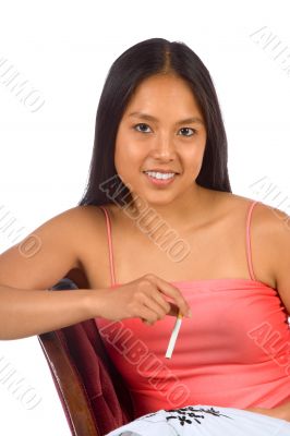 Portrait with cigarette