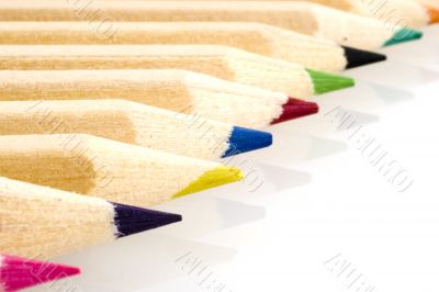 colorpencils in a row