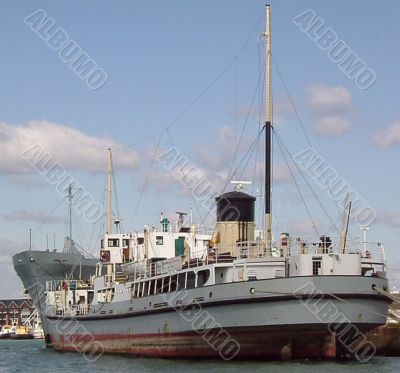old utitlity boat