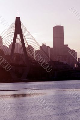 Anzac Bridge In Evening Light