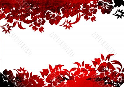 floral style backgrounds frame