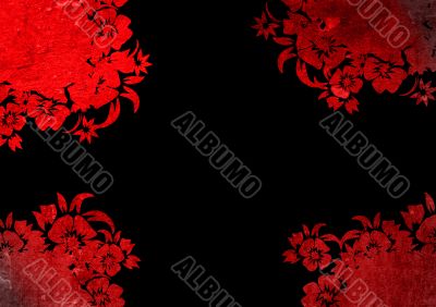 floral style backgrounds frame