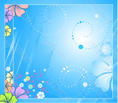 Vector floral background