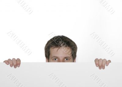 Man Looking Over The Edge
