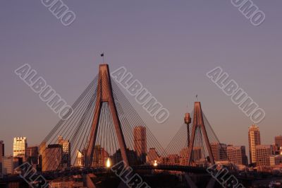 Anzac Bridge In Evening Light