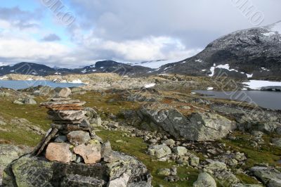 Highly in mountains of Norway