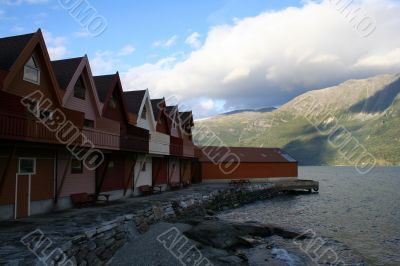 Kemping near Sogne Fjord Norway