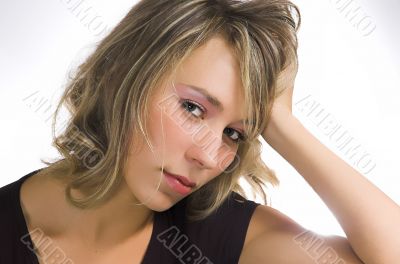 Portrait of the beautiful girl