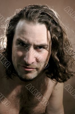 Portrait derisive young men