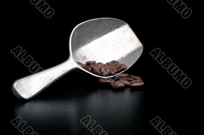 Coffee Scoop and Beans