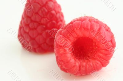 Two raspberries