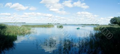 Summer lake panorama