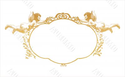 frame with two herubs