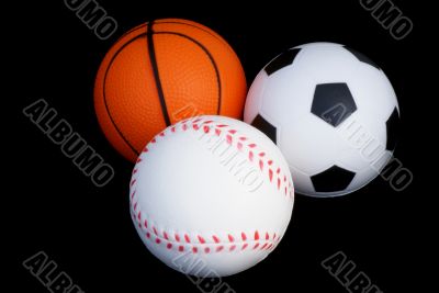 Baseball in the front...