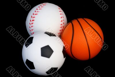Football in the front...