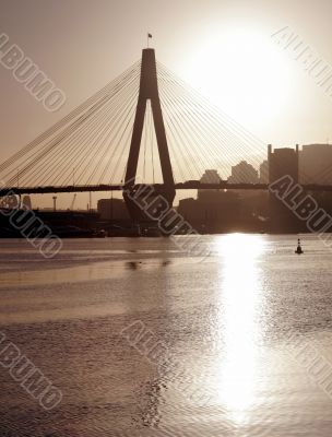 Anzac Bridge In Evening Light