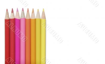 Red Yellow Set Of Coloured Pencils