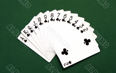 Set of Club Cards
