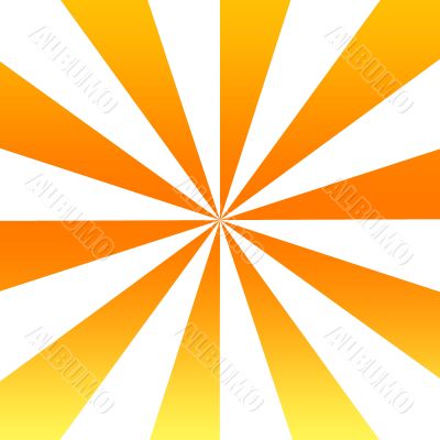 Orange White Twirl