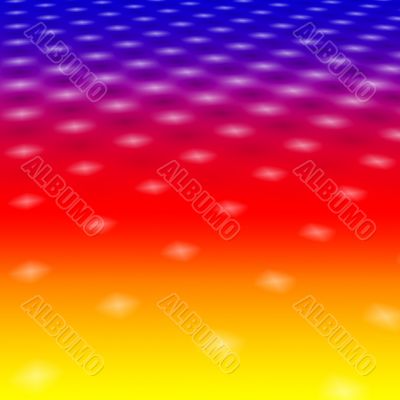 White Lights On Rainbow Background