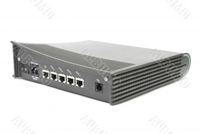 DSL modem closeup