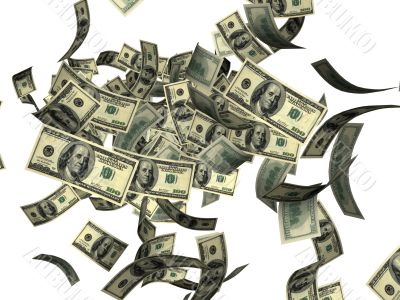 Firework of dollars
