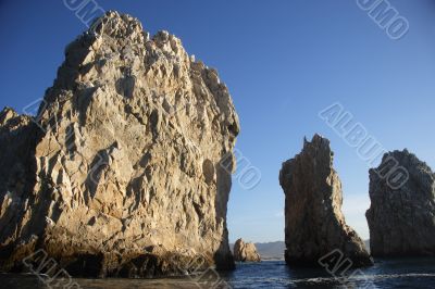 rocks in the pacific ocean, mexico