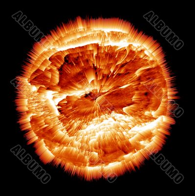 Exploding Planet