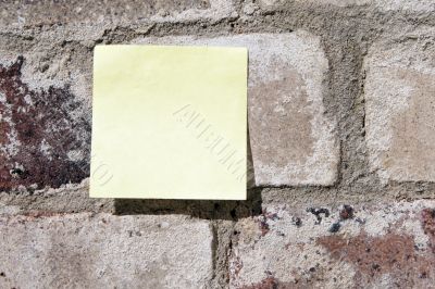 Post-It On A Wall