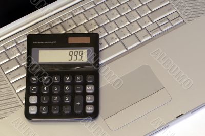 Laptop And Calculator