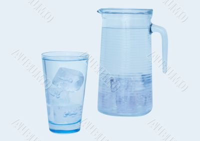 glass and jar of water