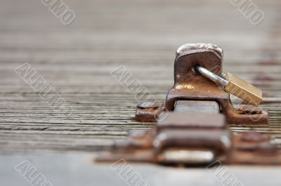 abstract photo of a lock