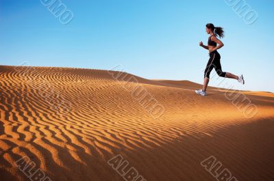 woman running