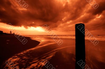 Ocean at night