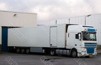 big truck at loading dock